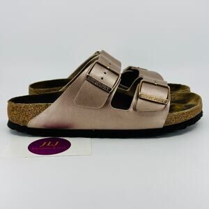 Birkenstock Women's Arizona Copper Birko-Flor Comfort Sandals Size 37 EU/ 6 US